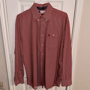 George Strait Wrangler Cowboy Cut Button Down